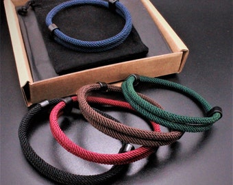 Adjustable Minimalist Style Unisex Rope Bracelet for Men and for Women | Choice of 5 Colours  | More Colours Available on Store