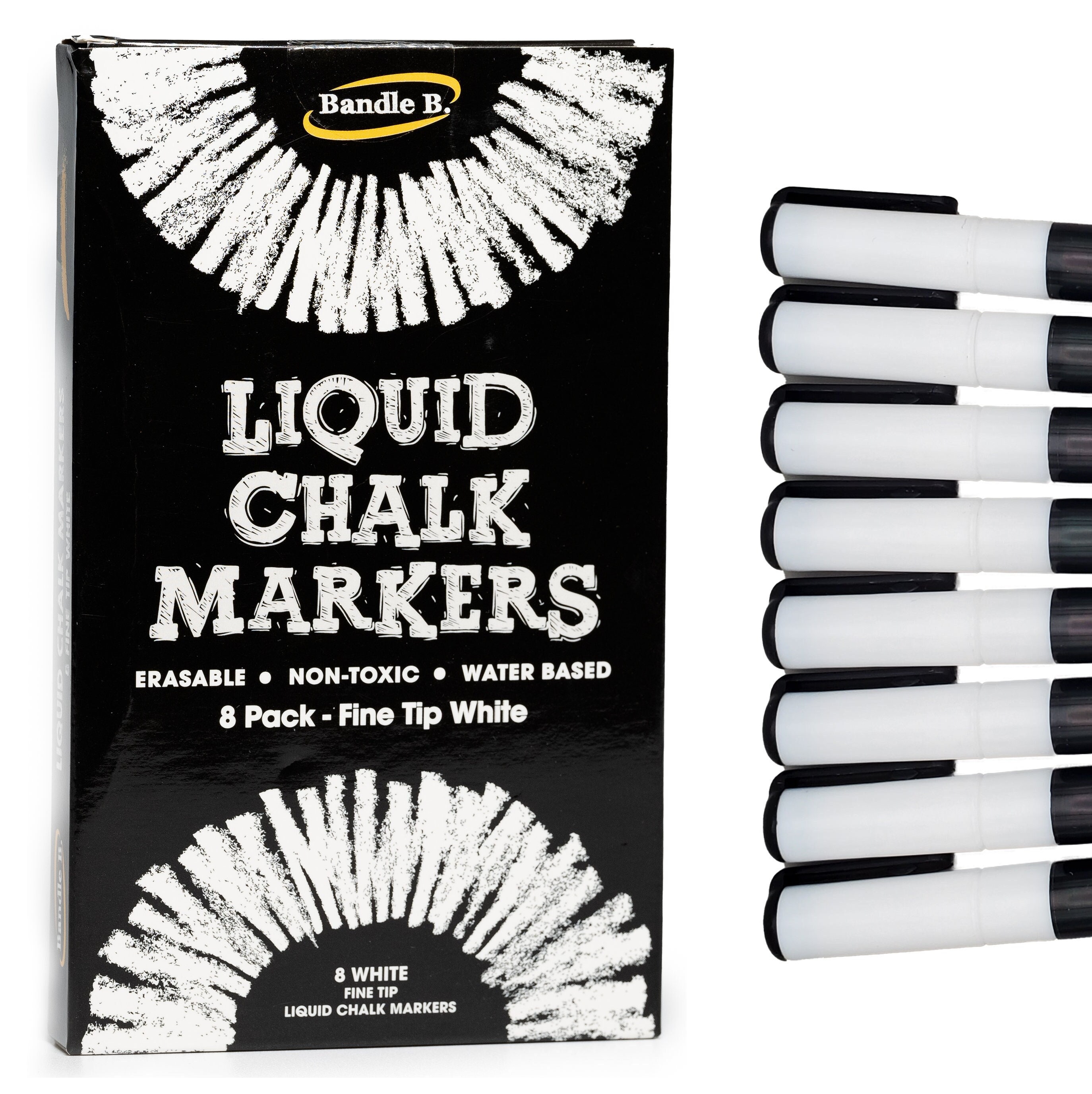 Loddie Doddie 4ct Liquid Chalk Markers Bright White