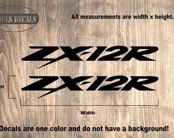 Kawasaki ZX-12R Decals Kawasaki Ninja ZX-12R Stickers (1 Set