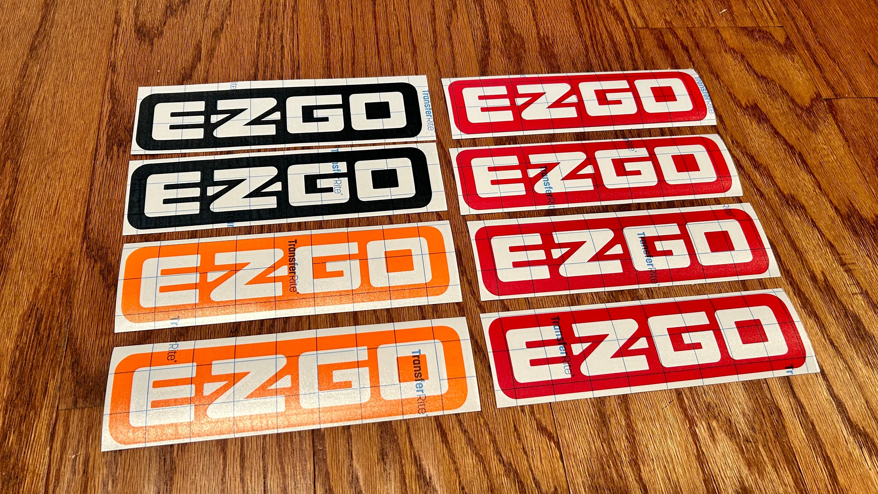 X2 EZGO Golf Cart Decals EZGO Stickers Custom Golf Cart Decal Etsy