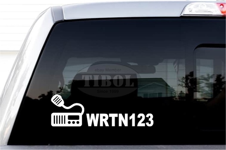 GMRS Ham Radio Base Station Call Sign Decal Amateur Radio Callsign ...