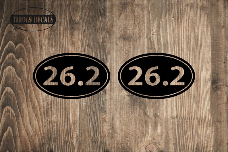 Two 26.2 Full Marathon Decals (1 Pair) 26.2 Running Stickers, 42k ...