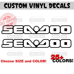 Seadoo Decals Outline SeaDoo Stickers (1 set) Boat PWC Jetski Bombardier Challenger Jet Ski Seadoo Outline Stickers