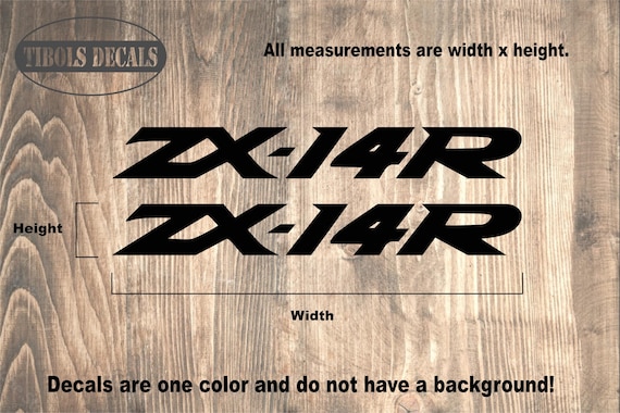 ロコページ◇14kgf Kawasaki ZX-14R Decals Kawasaki Ninja ZX-14R Stickers (1 Set