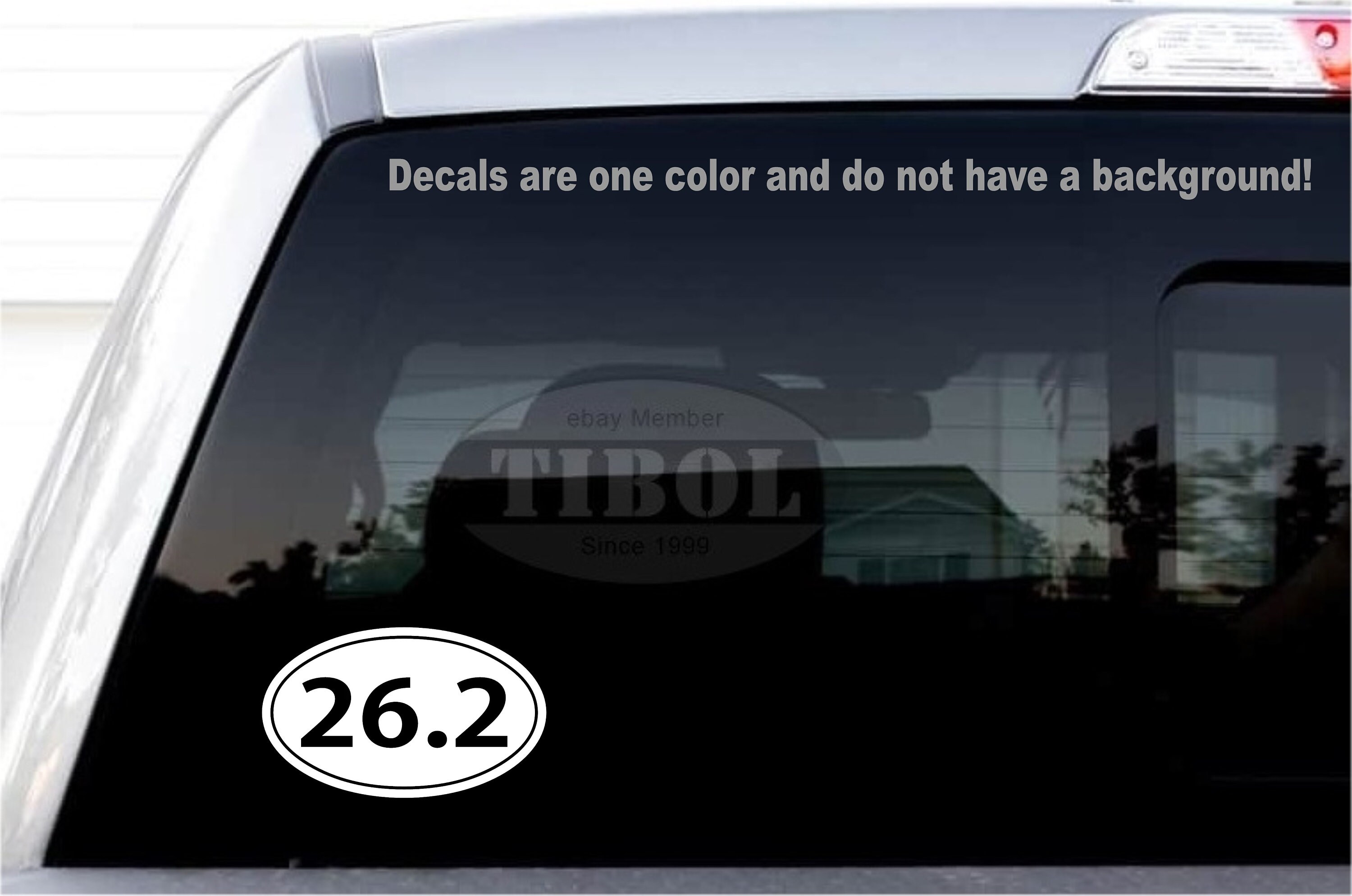 Two 26.2 Full Marathon Decals (1 Pair) 26.2 Running Stickers, 42k ...