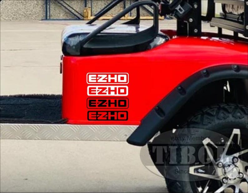 Ezgo Rxv Sticker X2 EZHO Funny Golf Cart Decals EZHO Stickers Custom Golf Cart Decals ...