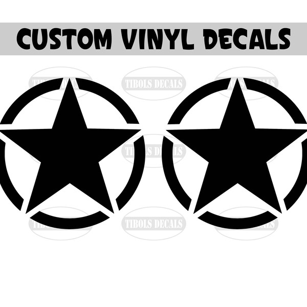 Star Wall Decals Etsy
