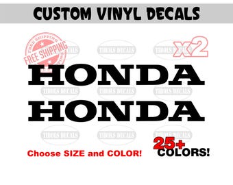 X2 Honda Decals (1 Set) Honda Stickers Dirt Bike Honda Helmet ATV