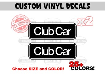 Personalized Club Car Precedent Cart Badge Cart Plate Front Badge Front Fender Badge Choose Font in Third Picture Etsy