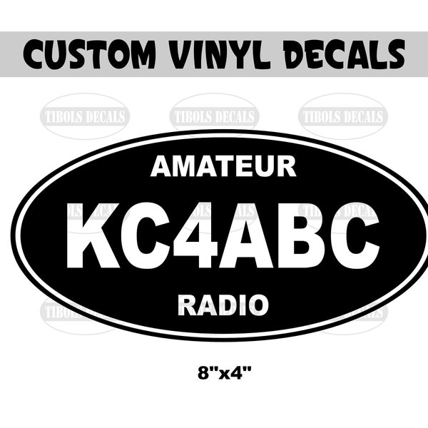 Lighted Ham Call Sign Etsy