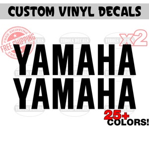 x2 Yamaha Decals Yamaha Stickers Helmet Bike Jetski Boat ATV UTV PWC