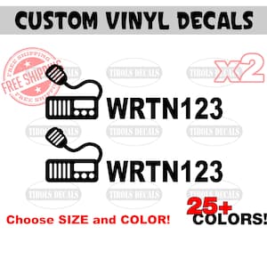 GMRS Ham Radio Base Station Call Sign Decal Amateur Radio Callsign Sticker Handheld Custom Decal Ham GMRS Amateur Radio License Radio