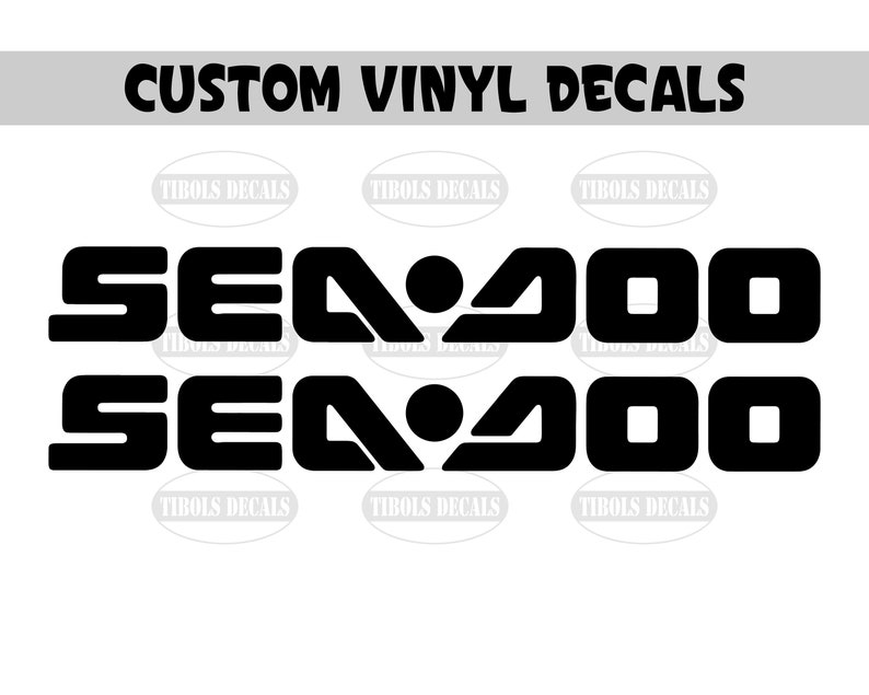 Seadoo Decals Seadoo Stickers 1 Set Boat PWC Jetski Etsy