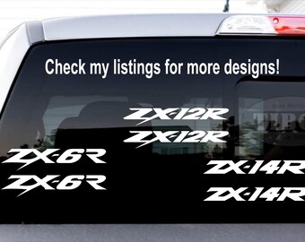 Kawasaki ZX-14R Decals Kawasaki Ninja ZX-14R Stickers (1 Set