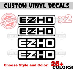 x2 EZHO Funny Golf Cart Decals EZHO Stickers Custom Golf Cart Decals Cart Life Stickers EzGo Txt Decal Ezgo Freedom Decal Liberty Express