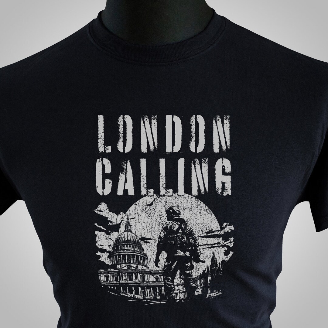London Calling T Shirt black Etsy london-calling-t-shirt-black-etsy
