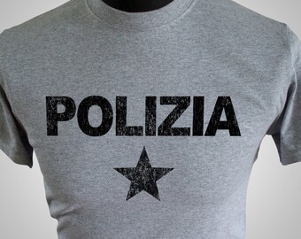 Polizia T Shirt (Grey)