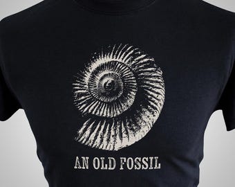An Old Fossil T Shirt (Black or Blue)