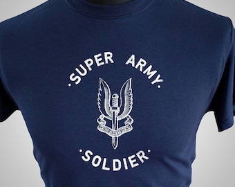 Super Army Soldier T Shirt (Blue)
