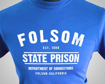 Folsom Prison T Shirt (Royal)