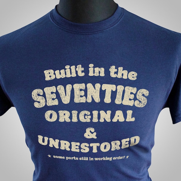 Built In The Seventies T Shirt (Blue)