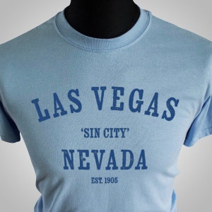 Las Vegas T Shirt (Light Blue)
