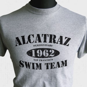 Alcatraz Swim Team T Shirt (Grey)