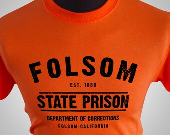 Folsom Prison T Shirt (Orange)