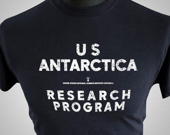 US Antarctica Research Program T Shirt (Blue or Black)