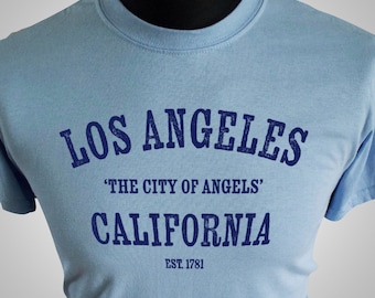 Los Angeles T Shirt (Light Blue)