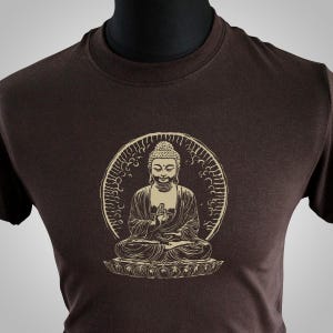 Buddha 2 T Shirt (Brown)
