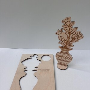 Cartão de Rosh Hashanah com flores | Saudação exclusiva de Ano Novo Judaico | Cartão de Natal personalizado com corte a laser