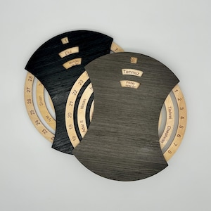 Handcrafted Perpetual Hebrew Calendar | Modern Jewish Decor