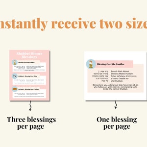 Printable Shabbat Dinner Blessings | Jewish Prayers | Hebrew Prayers ...