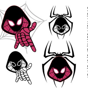 Superhero svg, spiderman svg bundle,Spider woman Clipart,Spiderman Silhouette,Spiderman png, Digital Download.