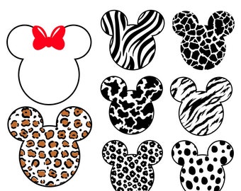 Mickey Mouse SVG, paquete de dibujos animados, paquete de cabeza de Mickey svg, camiseta de cumpleaños svg, archivos para Cricut, archivos SVG para Cricut, silueta.