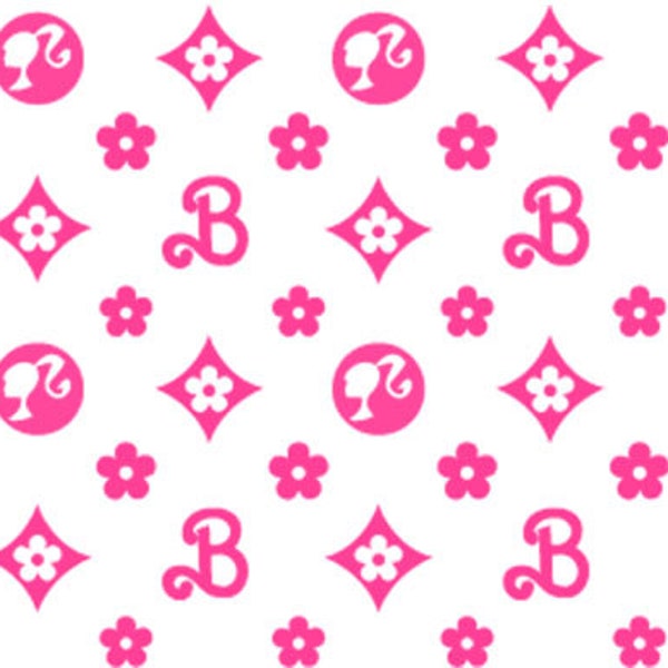 Doll Barb Pattern - Pink,  Seamless Pattern svg, Pink Pattern,  PNG, Svg, Eps, Dfx, Psd Pattern Digital File's.