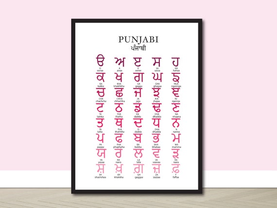 Punjabi Alphabet Poster 40 X 60 Punjabi Alphabet Poster Flickr