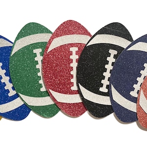 5.5&quot; Glitter Footballs for Homecoming Mums, Prom, Party Decor etc