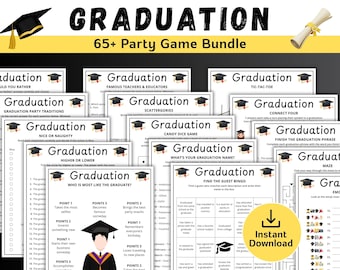 Graduation Games 2026 Bundle, Class of 2026 Party Games, Printable Graduation Activities, Grad Party Games, Instant Download