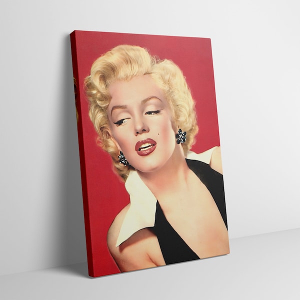 Marilyn Monroe Classic Iconic Hollywood Star Actress Pop Art Canvas Wrap Wall Art Print