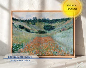 Claude Monet,poppy Field in a Hollow Near Giverny,art Prints