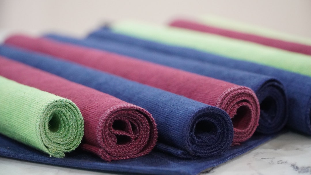 Ribbed Cotton Placemats Set of Dining Table Mats Boho Cloth Placemats