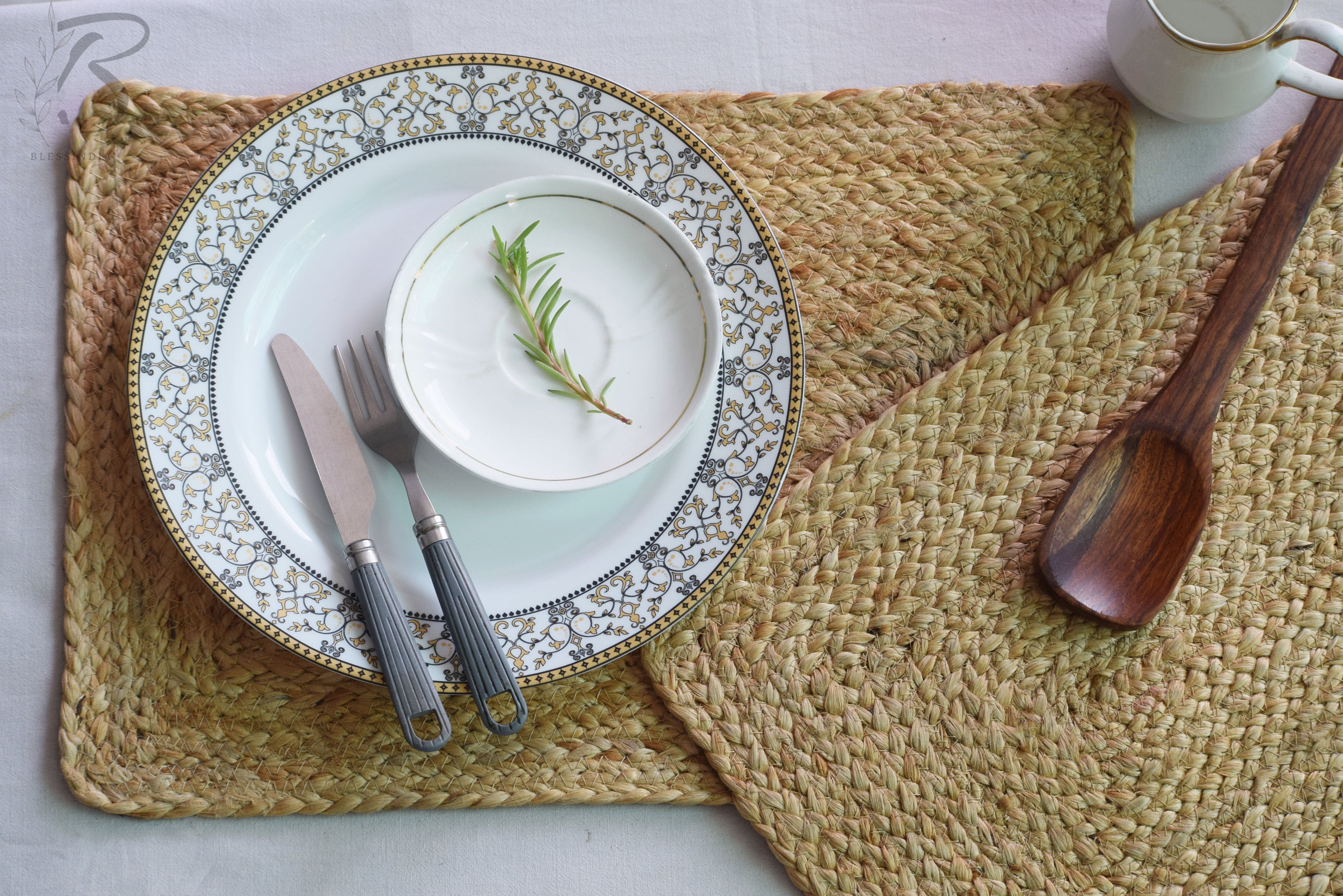 1 Stuk Boho Jute Macramé Tafelloper, Landelijke Stijl Katoenen Linnen Rustiek Geweven Tafelloper Met Kwastjes Voor Dineren Bruiloft Bruidsdouche Bohemian