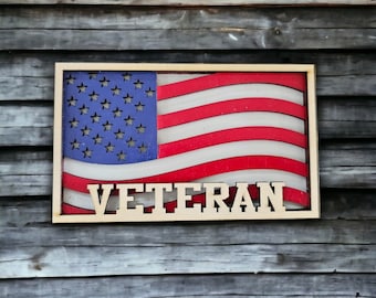 3 Layer American Flag Military Pack