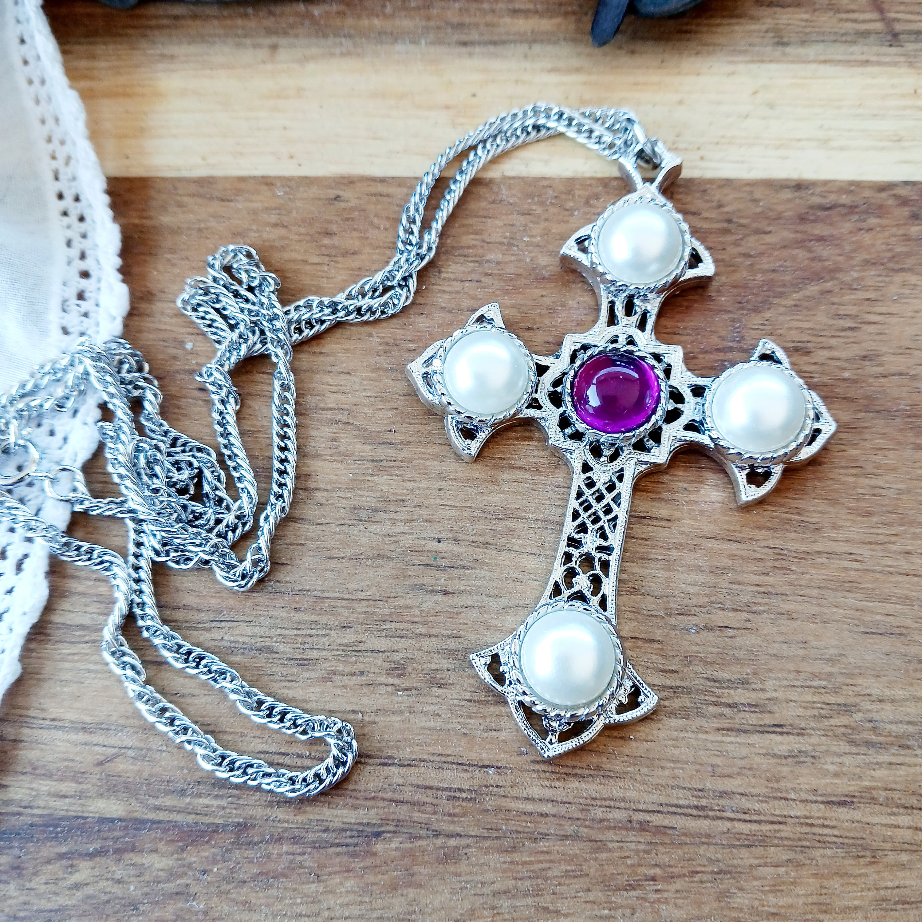 Sarah Cov Cross Necklace Sarah Coventry Crusader Cross 3