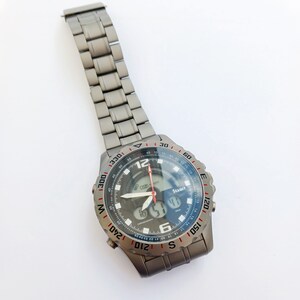 Vintage Stauer Men's Titanium Watch, Digital Analog Display, Indiglo image 9