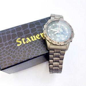 Vintage Stauer Men's Titanium Watch, Digital Analog Display, Indiglo image 10