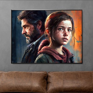 Ellie and Joel AI Art Wall Decor Wall Art Digital Download Print File The Last of Us Gift
