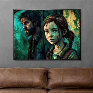 Ellie and Joel AI Art Wall Decor Wall Art Digital Download Printable File The Last of Us Postapocalypse